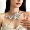 Banquet Jewelry Fashion Nakelace Daily Wear Pleated Leaf Flower Collar Large Flower Collar Women