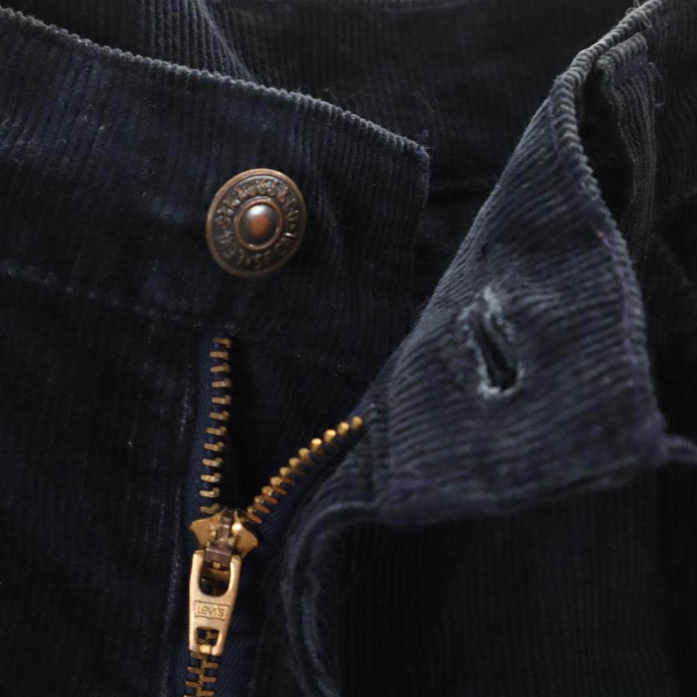 Levi's 70s 516-1518 Vintage Corduroy pants W33 Navy Women Used