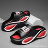 Slippers New Summer Couple Thick Bottom Non-slip Heightening One-word Drag Casual Fashion Soft Bottom Beach Sandals