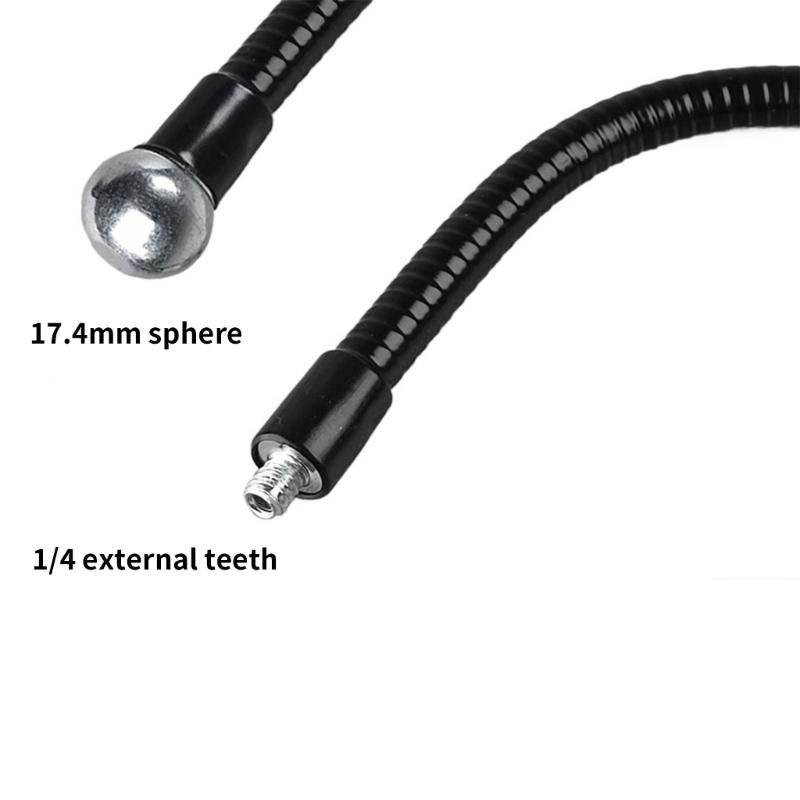 Flexible Snake Tube Phone Stand Clamp with 360 Rotation 4 Length Option 17.4mm Universal for Desktop Bedside Mounting