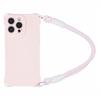 For iPhone 16 Pro Case Reinforced Corner Shockproof TPU Phone Cover with Wrist Strap