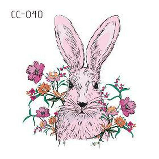 Adesivi Tatuaggio Cartoni Animati Animali Adorabili: Design di Gattini, Cuccioli e Coniglietti Carini