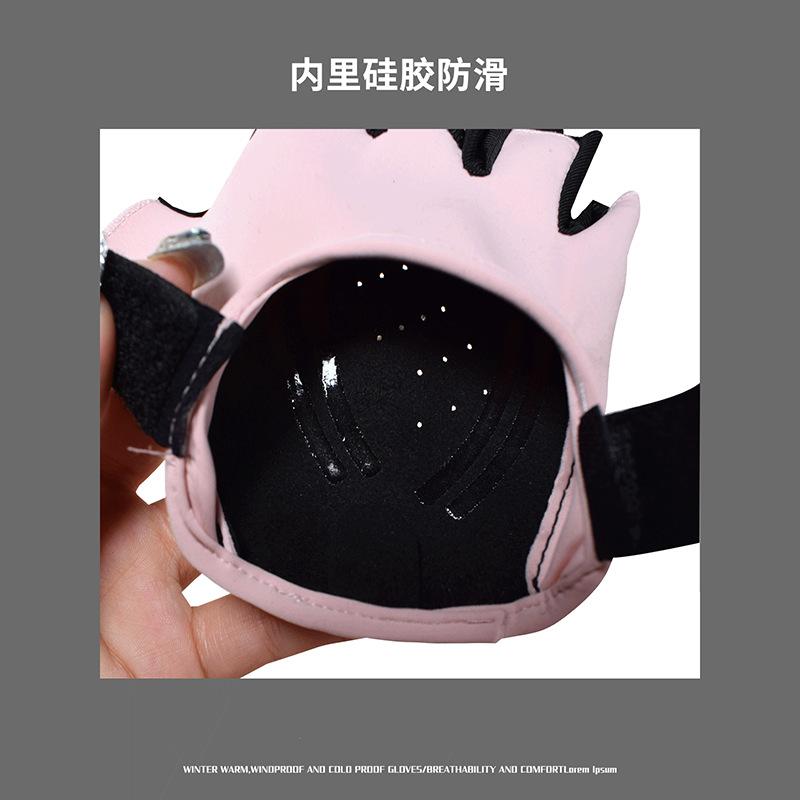 Fitness gloves women's thin equipment training non-slip and anti-cocooning horizontal bar men's bicycle exercise half finger outdoor riding