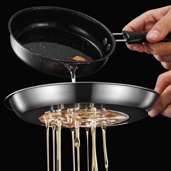 Stainless Steel Oil Pot with Double Handles And Strainer Large Capacity Oil Container with Lid Heat-Resistant Rust-Proof Multi-Purpose Kitchen Tool