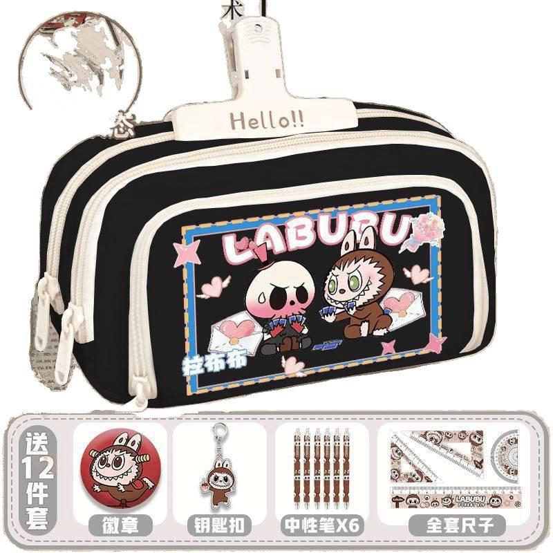 Pencil Case Cartoon High-value Stationery Canvas Storage Pencil Case