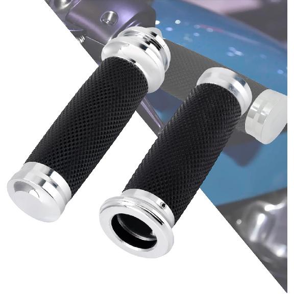 HDBUBALUS 1" Electronic Throttle Defiance Handlebar Grips 25mm Hand Grips Fit for Harley Touring Street Glide Road King Road Glide Electra Glide