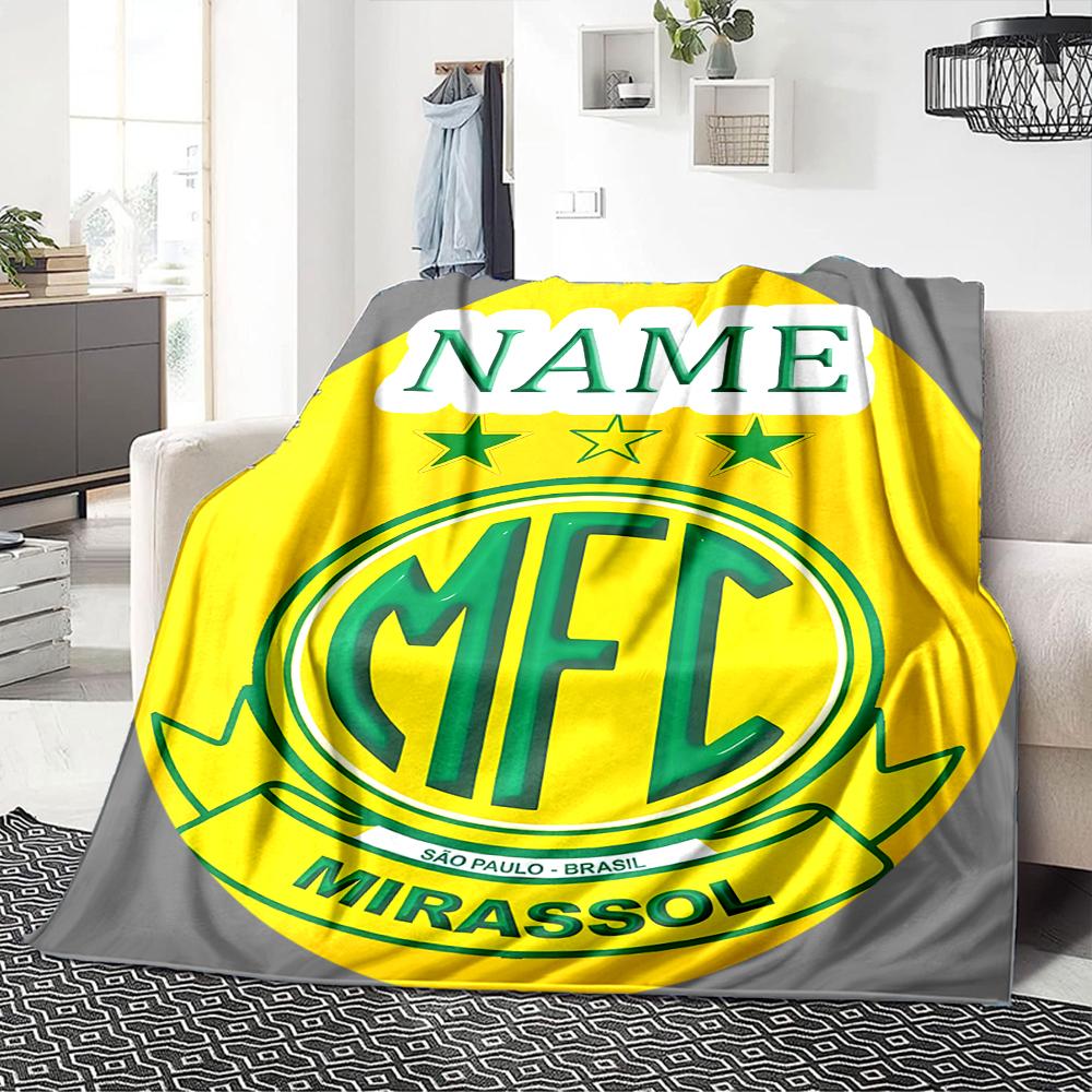Custom Name Chelsea Heart London Crest Blanket for Couch & Bed, Plush Cozy Fuzzy Blanket Super Soft & Warm Blankets for Fall and Winter. 0908267
