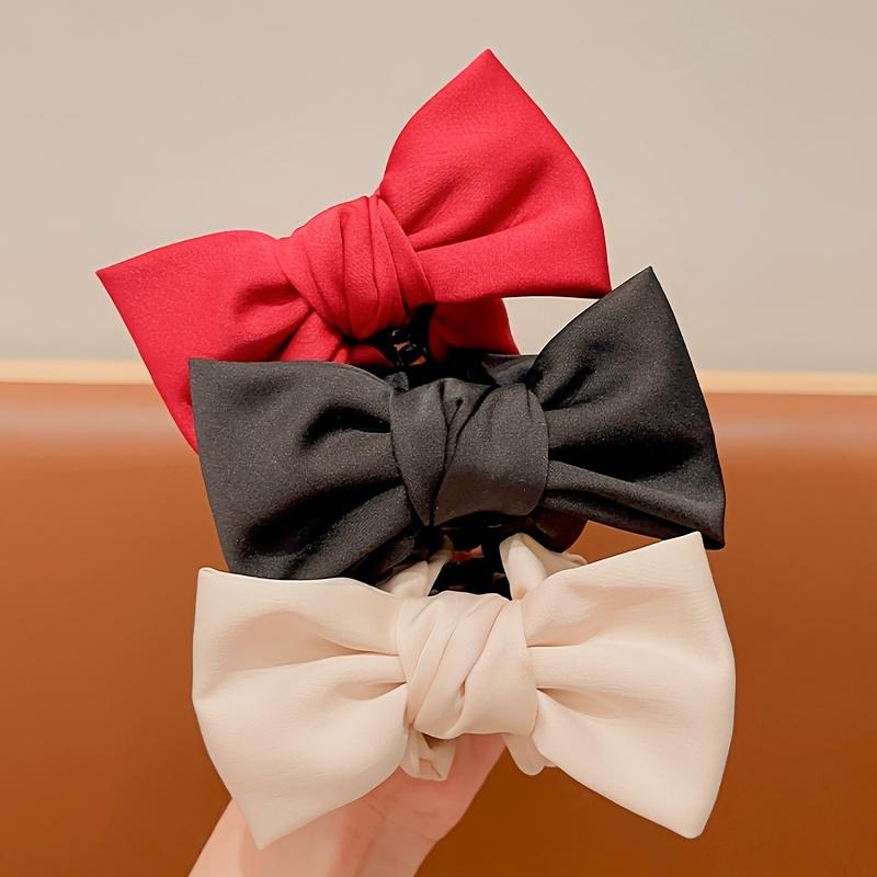 1 st Elegant Strik Haar Klauw Clip voor Vrouwen-Stijlvol Polyester en Spandex Haaraccessoire,Perfect voor Formele Gelegenheden, Alledaagse Elegantie|Verfijnd