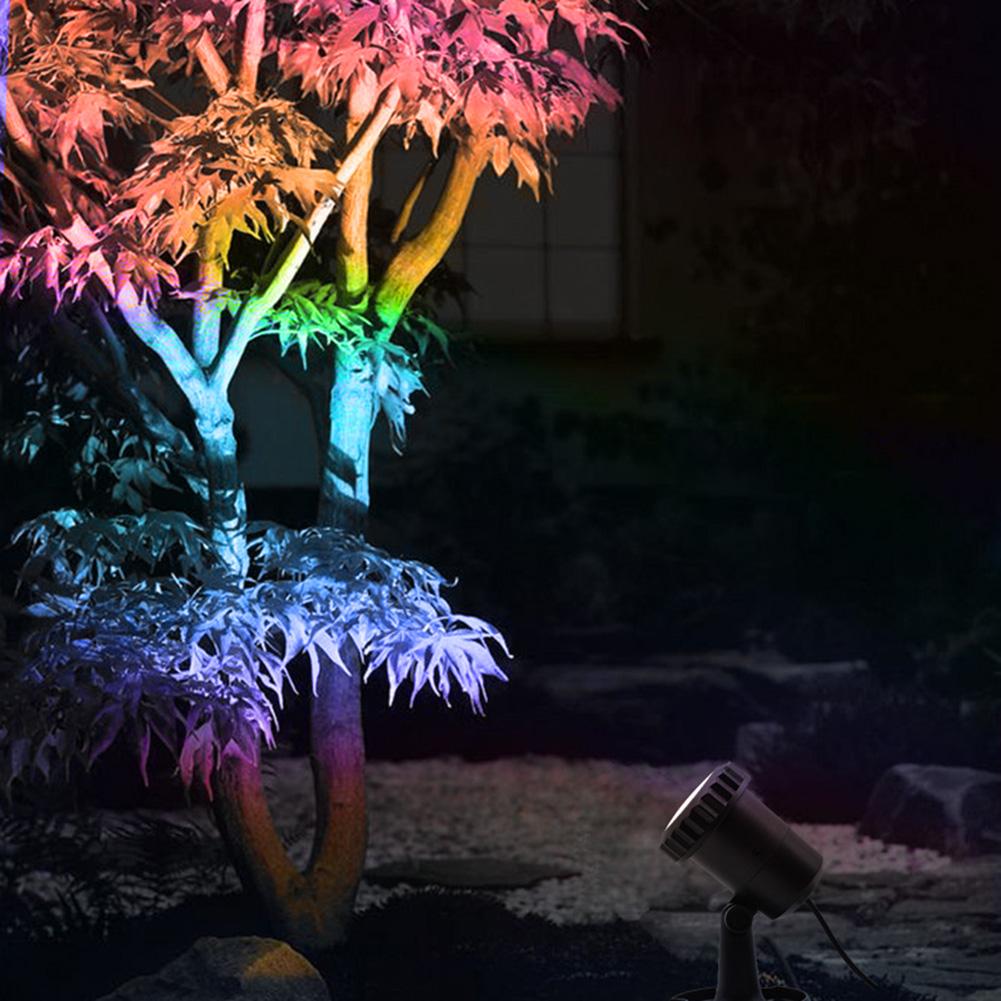 Solar Pond Lights IP68 Waterproof Submersible LED Lights Adjustable Angle Solar Spot Lights 3 Light Modes for Pool Tree Walkway
