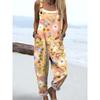 Womens Sleeveless Jumpsuit With Vintage Print Loose Fit Streetwear Style 2026