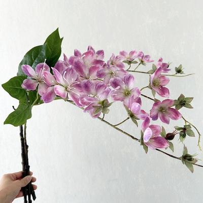 Yousheng Artificial Jasmine Flowers Realistic Faux Silk Flower Bouquet with Long Stem for Shop Garden Office Home Wedding Party