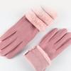 Windproof  Gloves Keep Warm Winter Driving Gloves Elegant Suede Women  Gloves  Riding