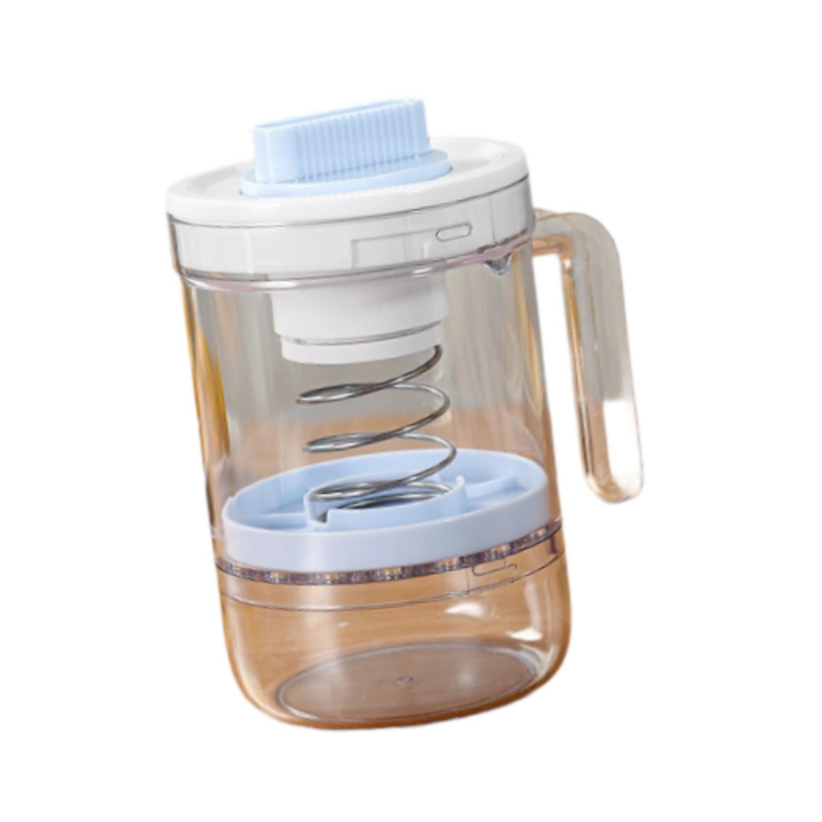 

Greek Yogurt Strainer with Cloth Filter Nut Milk Container Food Strainer for Fruit Juice and Protein Drinks синий