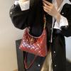 New Fashion PU Leather Women's Handbags Solid Lightweight Underarm Shoulder Bags Simple Designer Luxury Bags