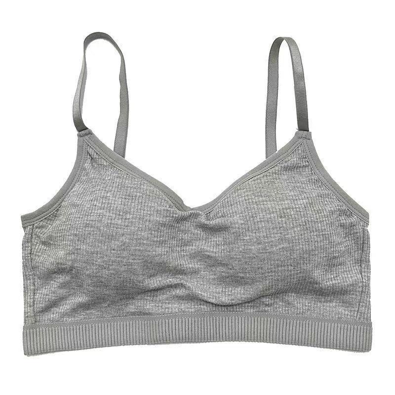 Piękna bezprzewodowa sportowa kamizelka bandeau z zintegrowaną wkładką na biust dla kobiet
