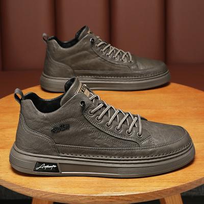 Frühling neue atmungsaktive wasserdichte Kochschuhe schwarze Lederschuhe Sportschuhe Freizeit-Schuhe Board-Schuhe