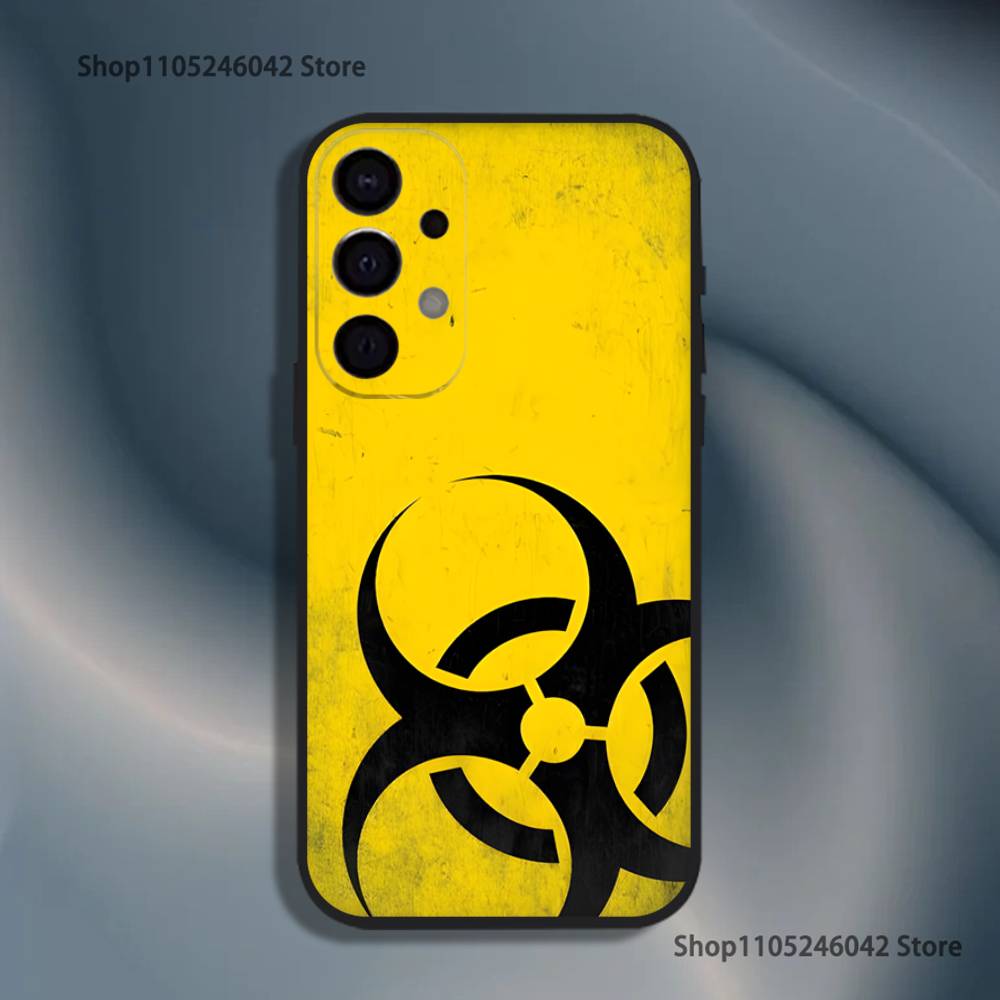 B-Biochemical C-Crisis Symbol Phone Case For Samsung S26,S25,S24,S21,S22,S23,S30,Ultra,S20,Plus,Fe,Lite,5G Black Cover