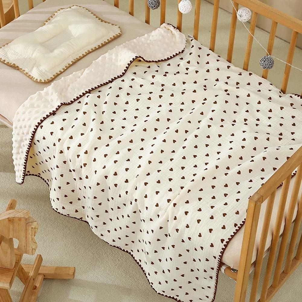 Soft Baby Bean Blanket Bear Printed Nap Sleeping Rug Cover Blanket for Infant  Dormitory
