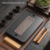 Minimalist Kung Fu Tea Tray with Water Storage - Imitation Wujin Stone 