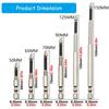 5Pcs 50-150mm Crosses Magnetic Screwdriver Bit Alloy Steel AntiSlip Long Drill Bits Impact Resistance Waterproof Bits