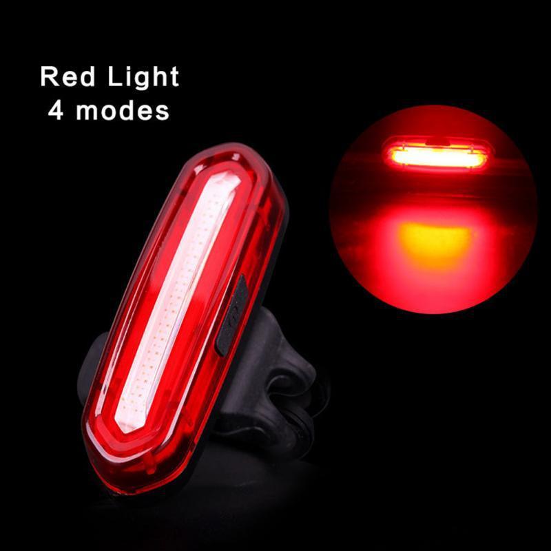 Bicycle Taillight MTB Red Bike Rear Light USB Rechargeable LED Cycling Bike Warning Light Mountain Bicycle Lamp красный