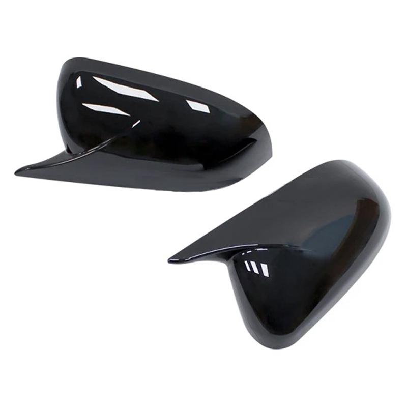 For KIA K2 KX Cross 2017-2020 RIO 4 2017-2025 Side Mirror Cover Cap Glossy Black ABS Car Exterior Accessories