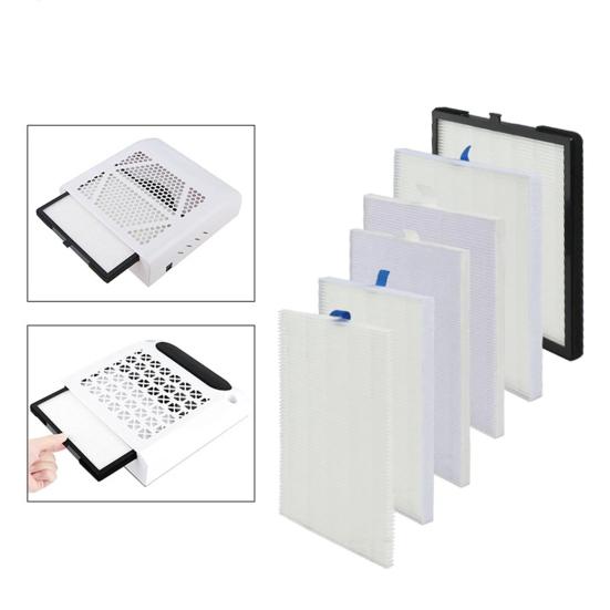 Yousheng Nail Dust Collector Replacement Reusable Rectangle Nail Vacuum Cleaner Paper Filter Sheet Nail Salon Supplies Accessories