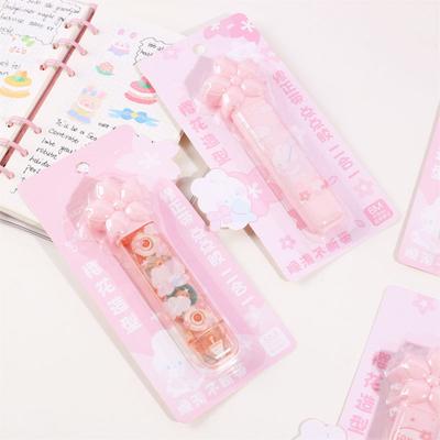 Korrekturband, 2-in-1, bezaubernder Kirschblüten-Deckel, Korrekturband, selbstklebender Spenderstift, Schulbedarf