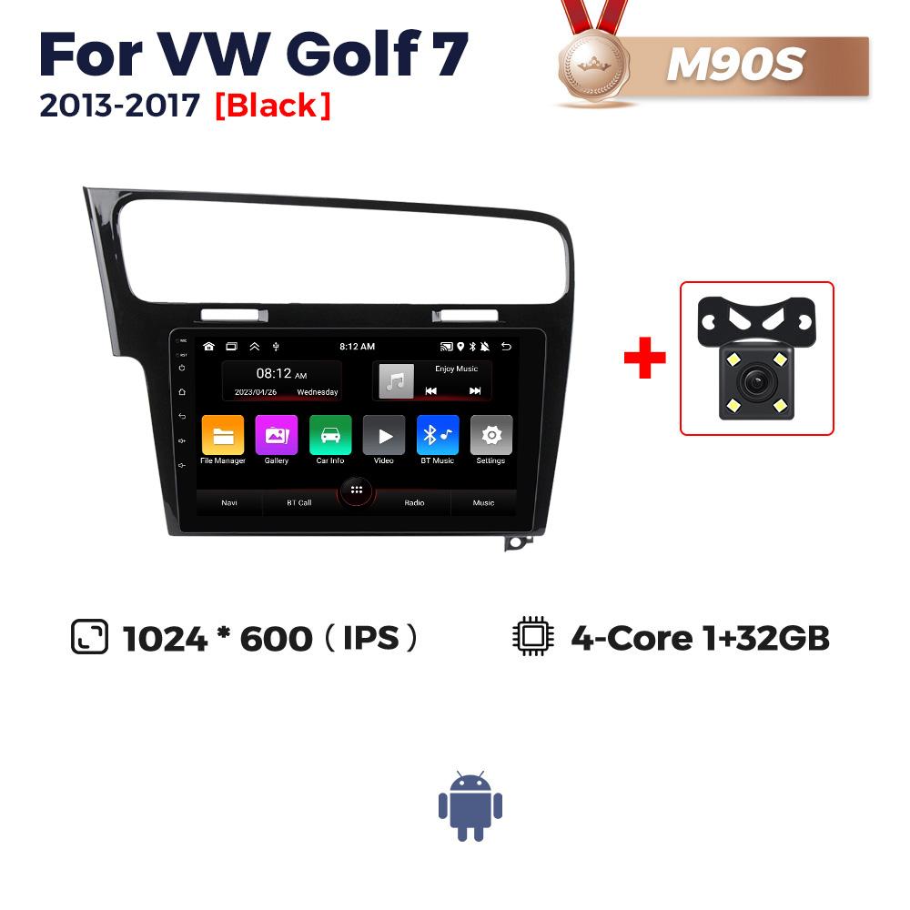 Navifly 2 Din Android Autoradio 10 Zoll Für Volkswagen VW Golf 7 2013-2017 Kabelloses Carplay Auto Multimedia Video Player DSP RDS