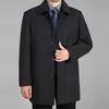 Erkekler Yün Ceket Sonbahar Kış Palto Yün Uzun Ceket Peacoat Erkek Yün Ceket Artı Boyutu 7XL