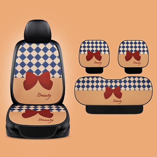 1Pc Seat Cushion   Stain Resistant Excellent Ventilation High Elasticity Colorfast Protective Four Seasons Automobile Seat Cover Cushion Pad for Car