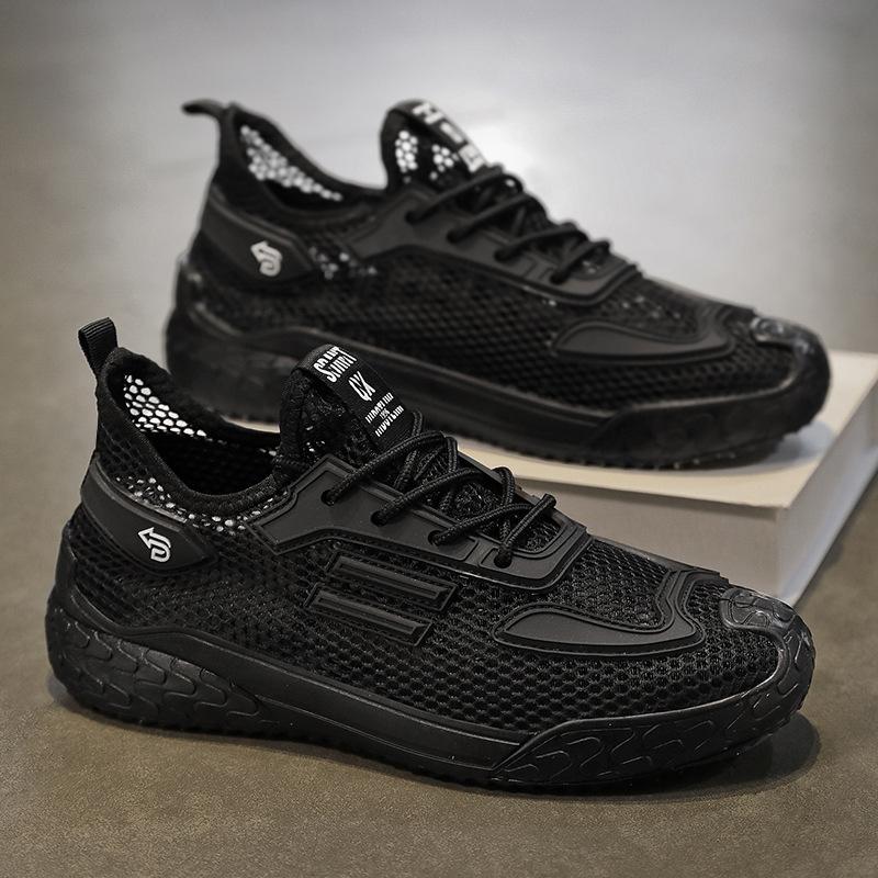 Fashion 2025 new summer hollow mesh casual shoes, comfortable and breathable, suitable for daily wear and running sports men's shoes