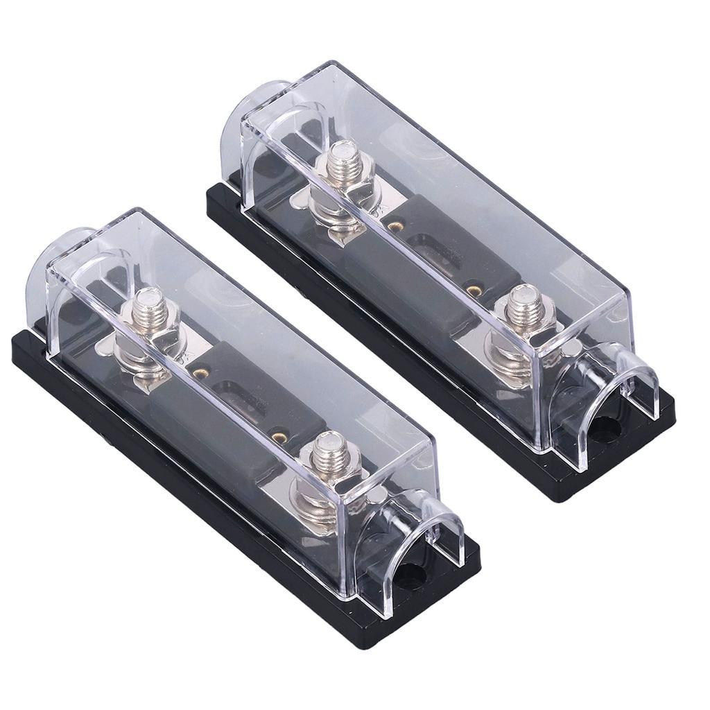 2 Stück Audio-Sicherungshalter 250A 48V Stereo-Video-System ANL-Sicherungsblock für Wohnmobile Yachten Schiffe Landwirtschaftliche Fahrzeuge