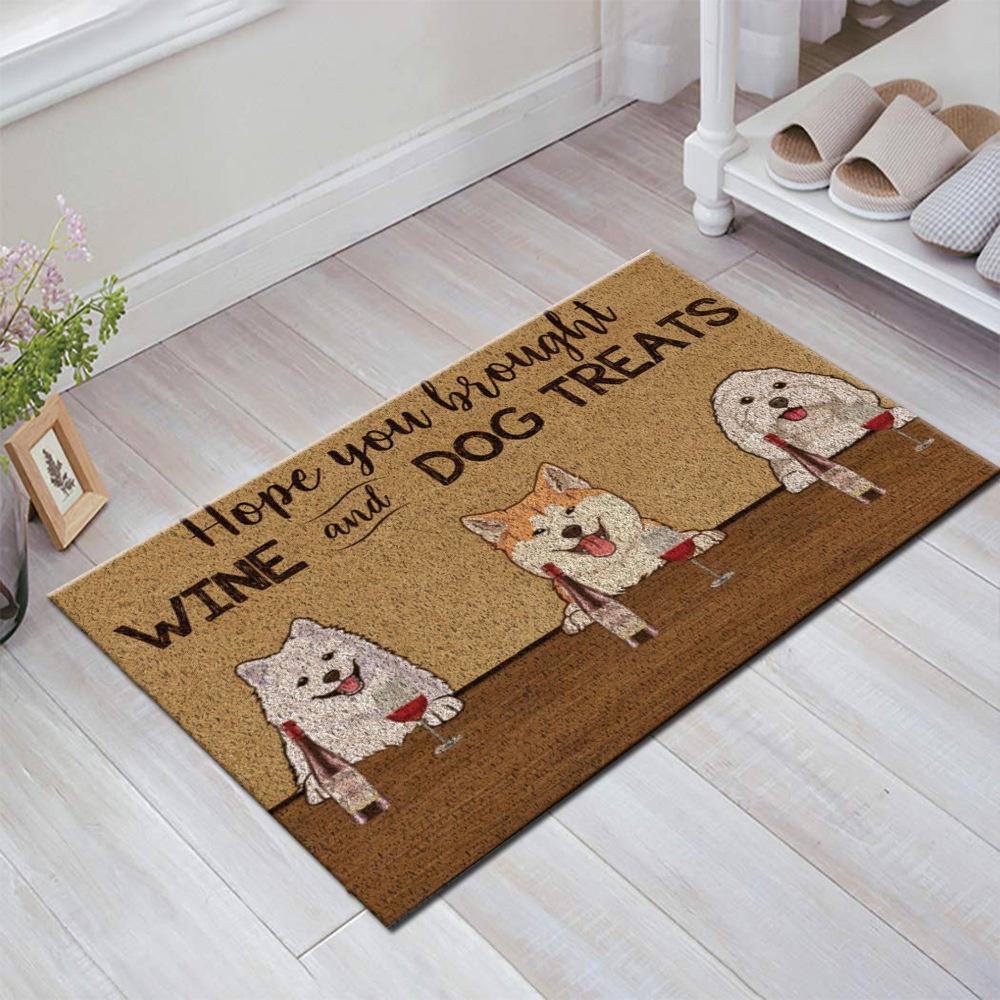 Animal Welcome Home Can Cut Pvc Door Mat Spray Silk Floor Mat Dust Carpet