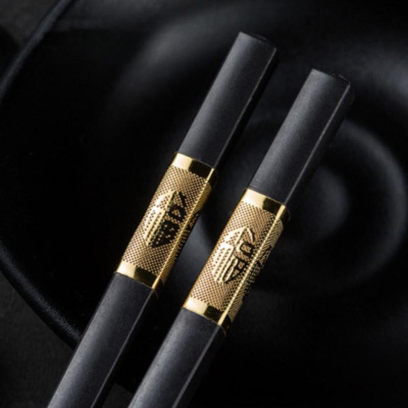 Alloy Chopsticks Jinfu High Temperature Non-slip Chopsticks Hotel Hotel Restaurant Home Kitchen Tableware Chopsticks