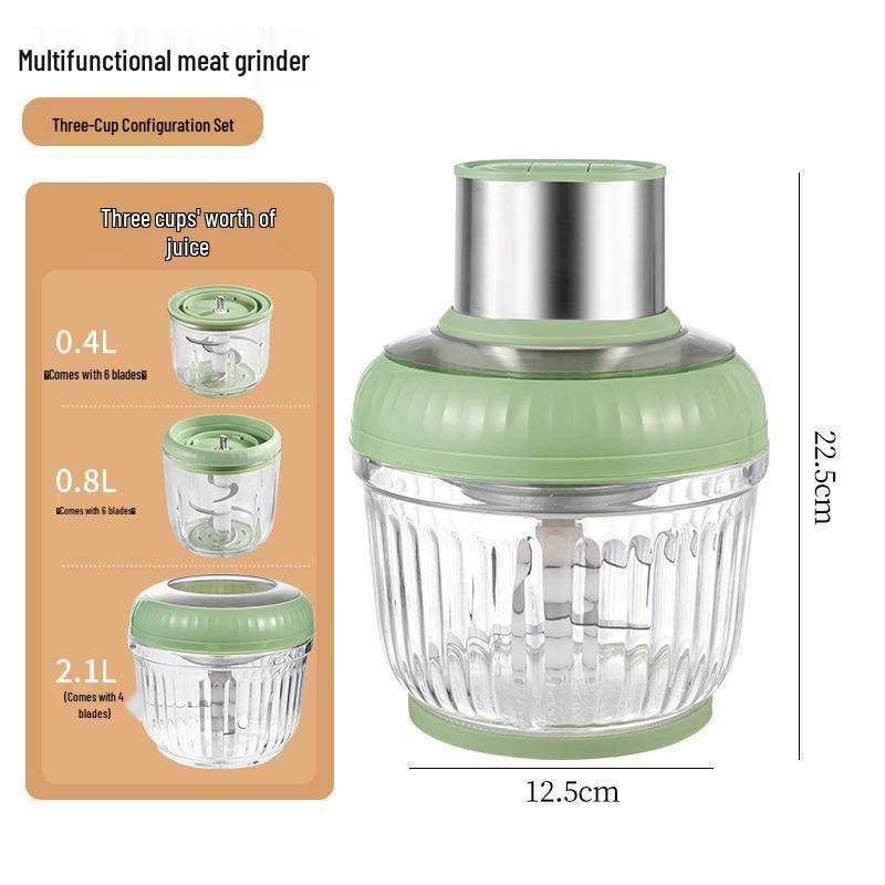 Automatic Multi-Functional Electric Meat Grinder & Garlic Paste Chopper for Baby Food