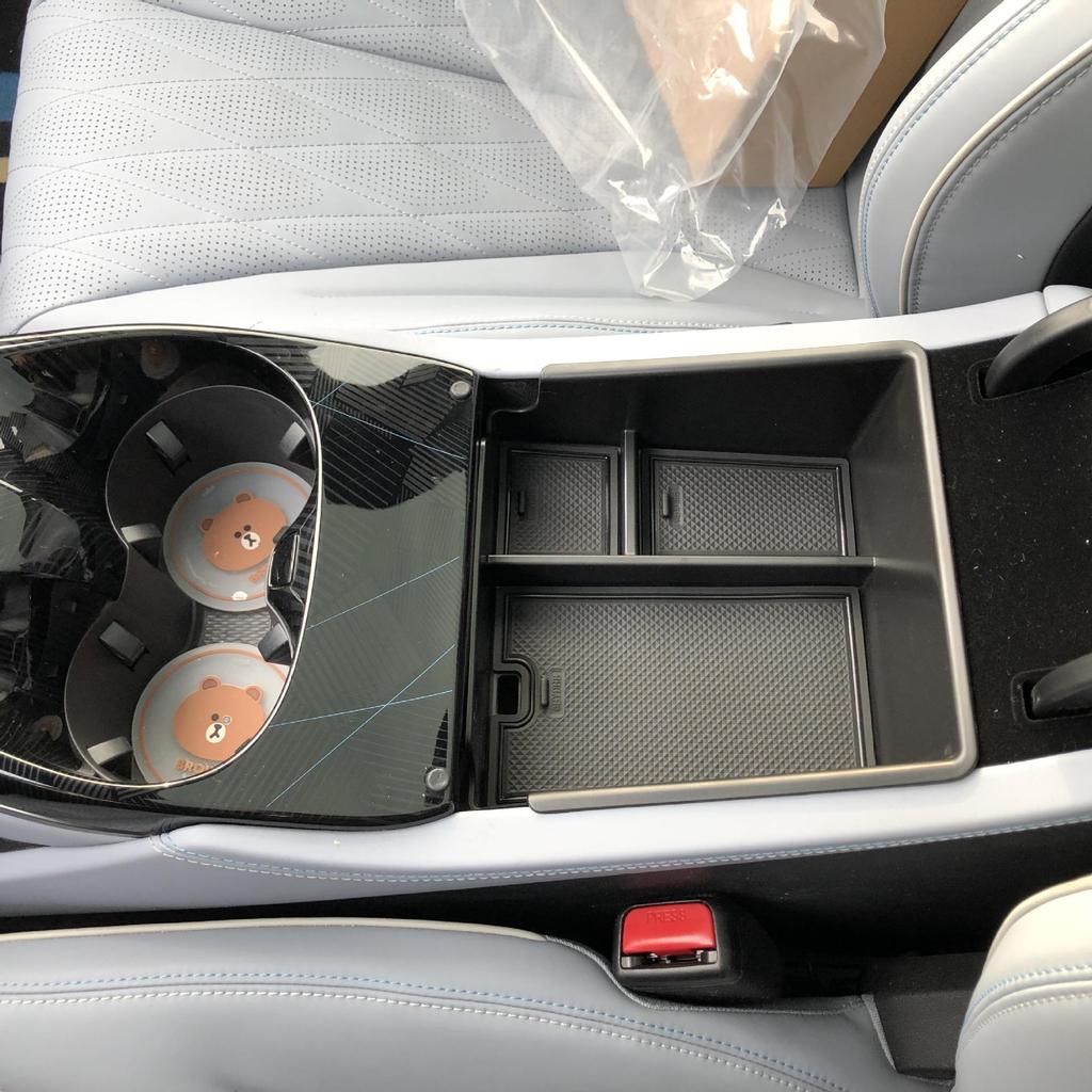 Fits 22 BYD Seal models: Armrest Box Storage Organizer.