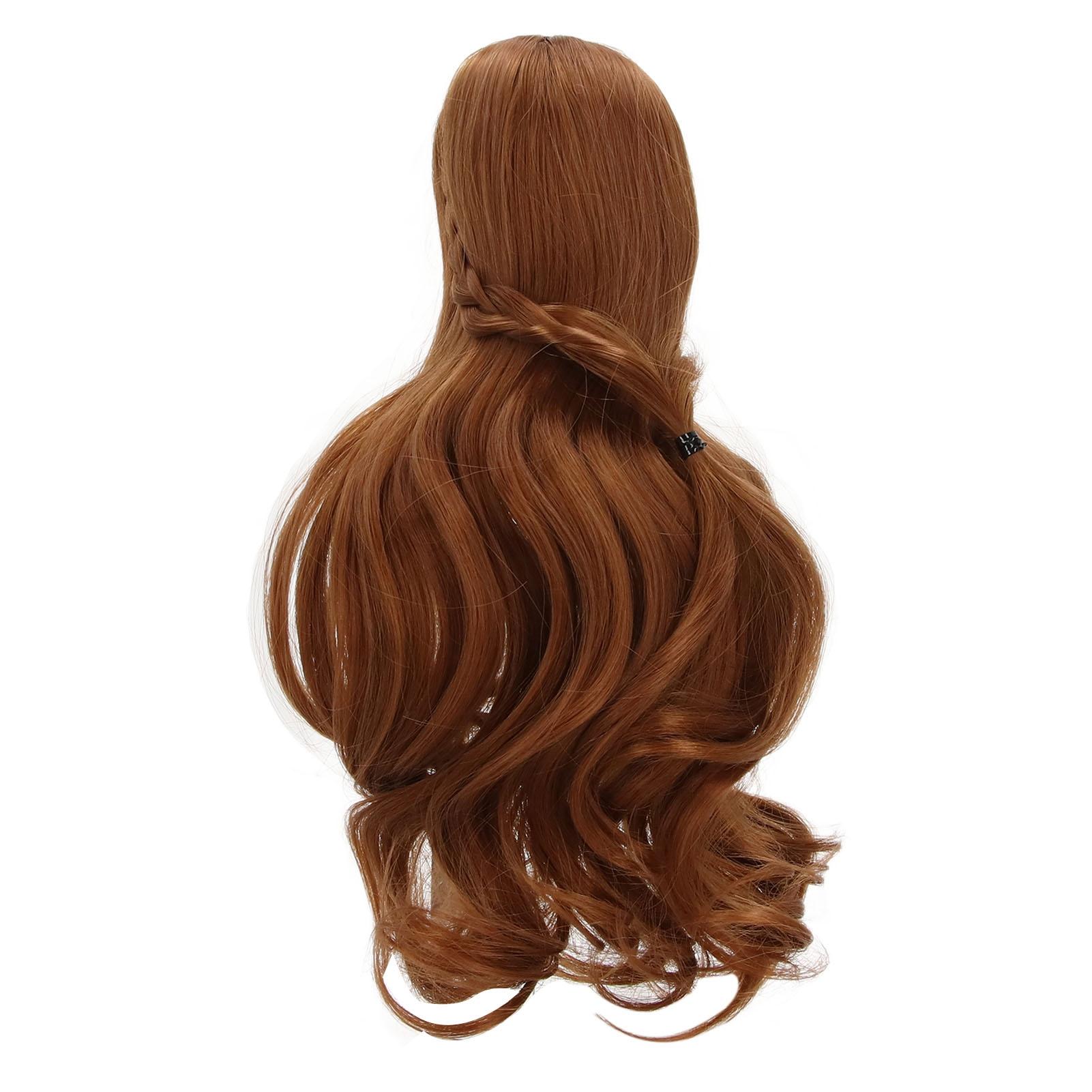 

Кукольный парик, вьющийся стиль, аккуратная челка, для самостоятельной стрижки, мягкие кукольные принадлежности для кукол BJD с окружностью головы от 1/3 8 до 9 дюймов, светлый светло-коричневого