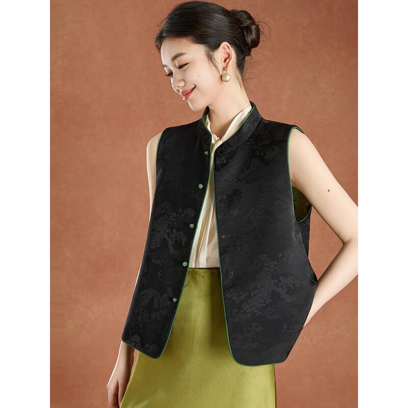 Meilannie New Chinese Style Jacquard Sleeveless Vest