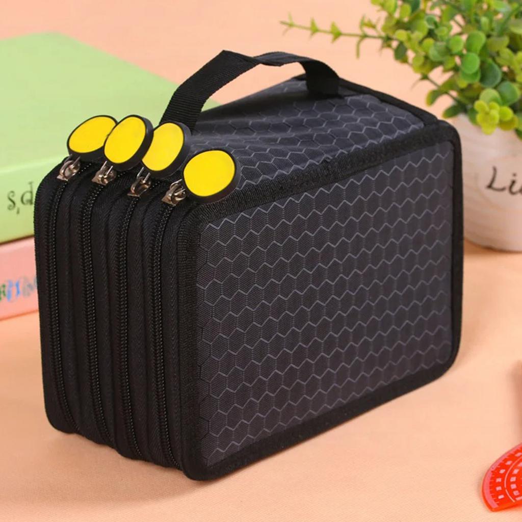 72 Holes Four Layers Pencil Case Large Capacity Kawaii Pen Storage Bag Korean Stationery Back To School Office Supplies