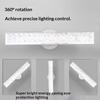 E27 40W/80W LED Long Crystal Lamp Strip Adjustable White Tube Bulb for Balcony Patio Semi-outdoor Lighting