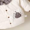 Baby Girl Winter Down Jacket Lightweight Warm Outerwear Toddlers 1-3 Years White Duck 90% Fill Power