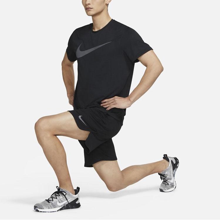 Nike Pro Dri-Fit Breathable Quick-Dry Athletic Short Sleeve T-Shirt Men Tops Black CZ2418-010