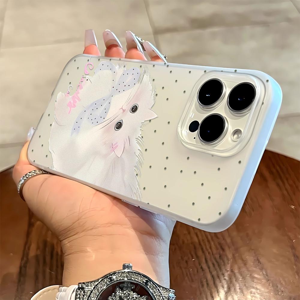 

Cute Cat Design Phone Case For Iphone 17 16 15 14 13 12 11 17 Pro Max 7 8 Plus Vintage Floral Soft Cover iphone 11 Pro