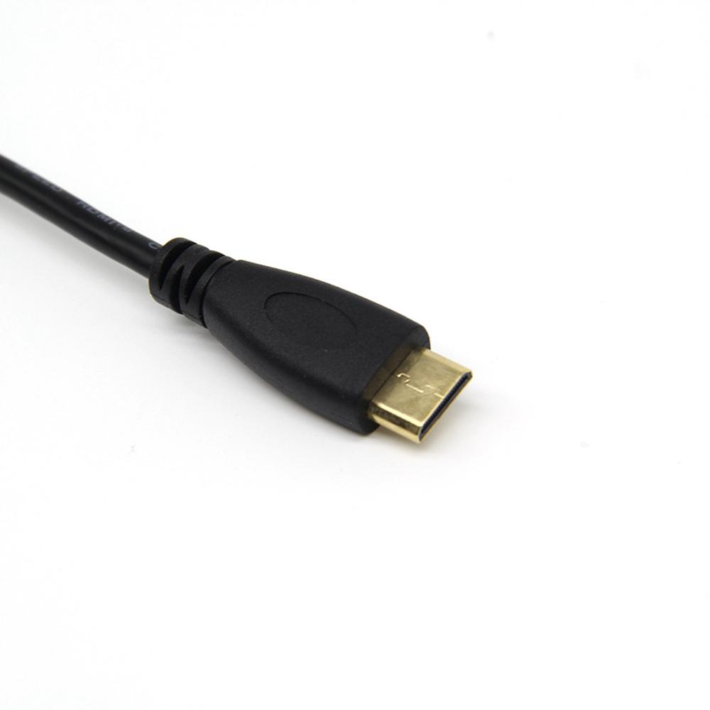 Mini HDMI to Micro HDMI Cable 0.3M High Speed Adapter Cord for Audio Video Transmission
