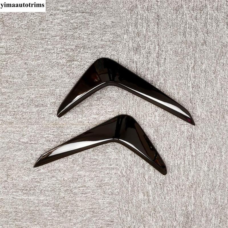 Black Plastic Front Bumper Fog Light Lamp Eyebrow Cover Trim For VW Volkswagen Polo  -  Foglight Lamp Eyelid Accessories