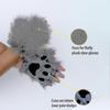 2024Faux Fur Fox Tail Cat Wolf Cosplay Costume Set Plush Mask Fluffy Paw Gloves Halloween Christmas