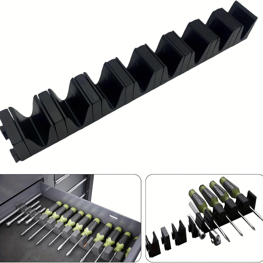 16 Modular Screwdriver Storage Box Multi-Purpose Hardware Tool Adjustable Durable Plastic Tool Box Gadget