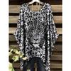 Camiseta de Mujer Moda Leopardo Impresión 3D Tops Verano Sexy Cuello Redondo Manga Corta Camiseta Calle Casual Holgada Ropa de Mujer