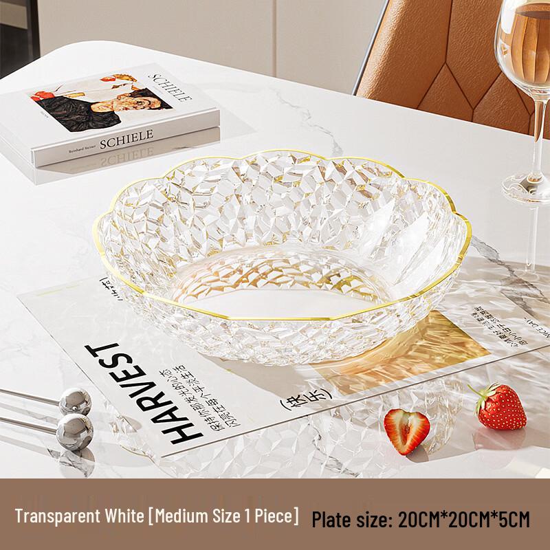Abay Minimalist Plastic Fruit & Snack Plate Set